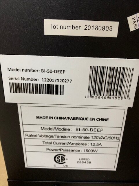 Amantii BI-50-DEEP-OD-OOB-1 OPEN BOX SN 12201712077