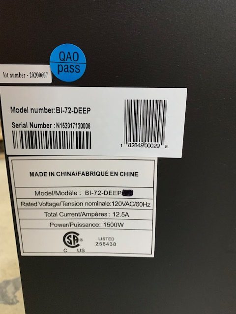 BI-72-DEEP-OD-OOB-1 - S/N N152017120006