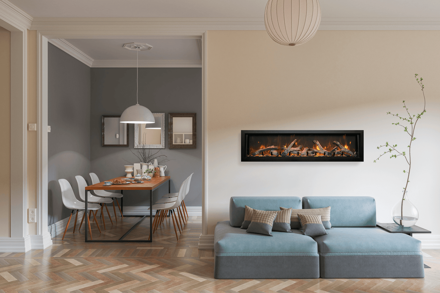 Amantii BI-DEEP Electric Fireplace