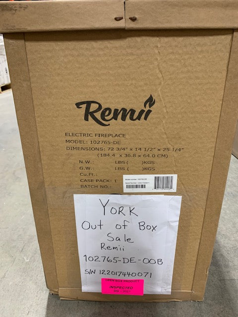 Remii 102765-DE-OOB-2 - Open Box Sale- S/N 122017440071