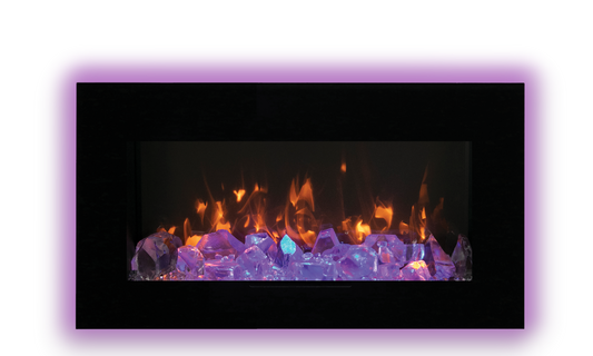 Amantii WM-FM-BG Electric Fireplace