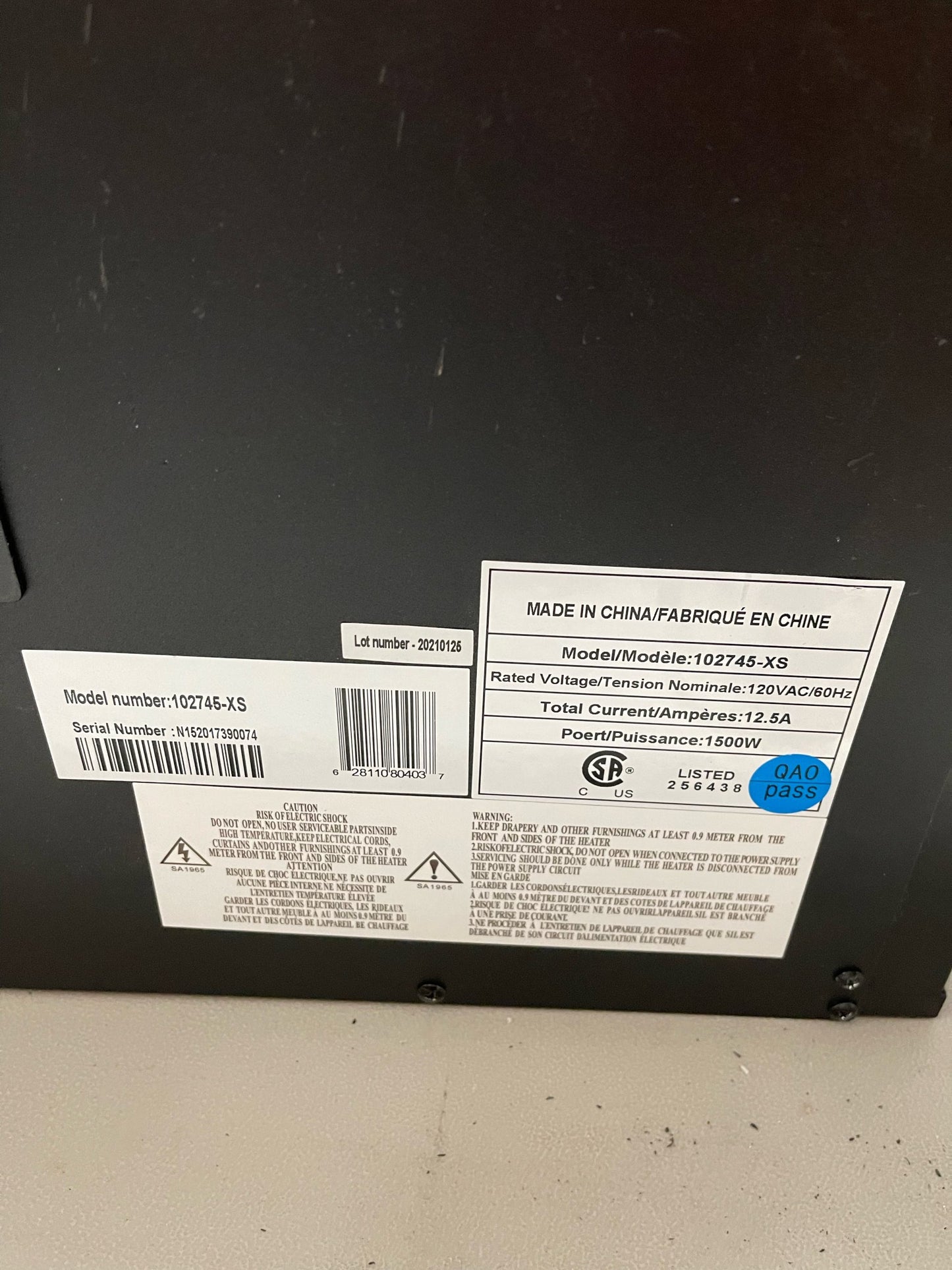 Remii 102745-XS-OOB-2 / N152017390074 Open Box