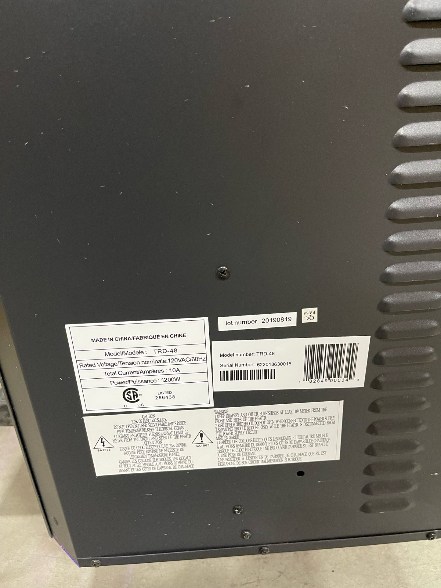 Amantii TRD-48-OOB-1 – Open Box Sale – S/N 622018630016