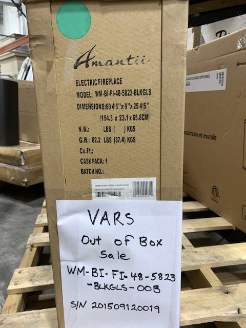 Amantii WM-BI-FI-48-5823-BLKGLS-OOB-1 – Open Box Price - SN 201509120019